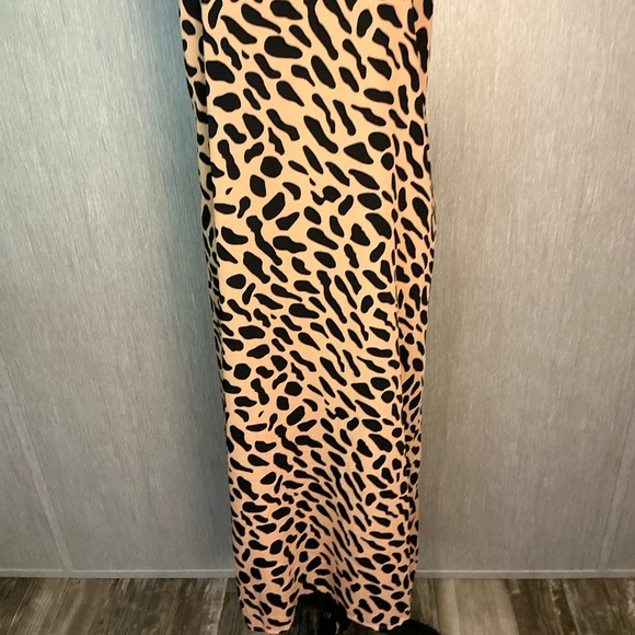 Kathleen Barnes The Drop Leopard Print Sleeveless Maxi Dress Size Medium - Picture 2 of 12